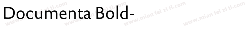 Documenta Bold字体转换